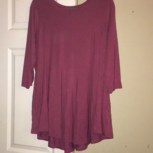 Logo by Lori Goldstein 1X 230 knit swing hem